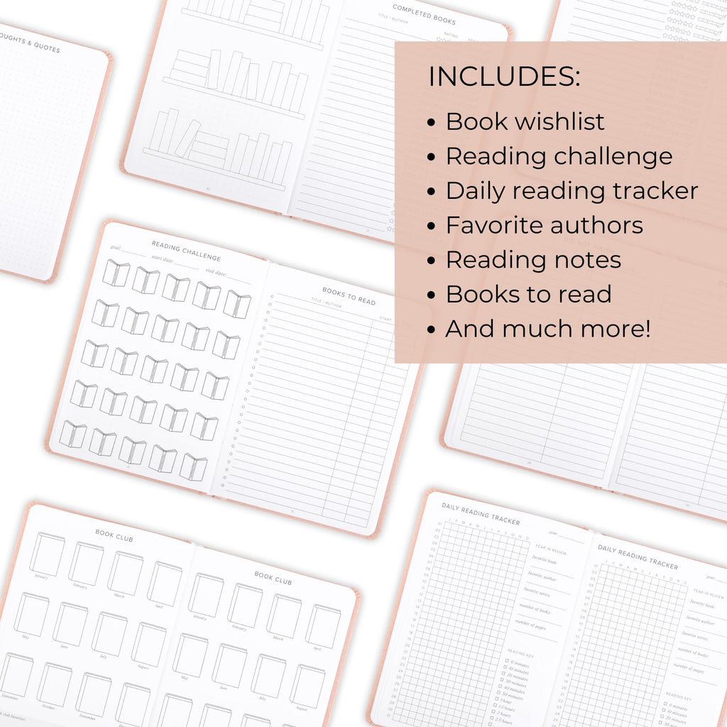 ZICOTO Beautiful Reading Journal for Book Lovers - Linen Hard Cover Book Makes a Great Gift for Readers - The Perfect Tracker with Reading Log & Review Pages For Keeping Notes on Your Favorite Books