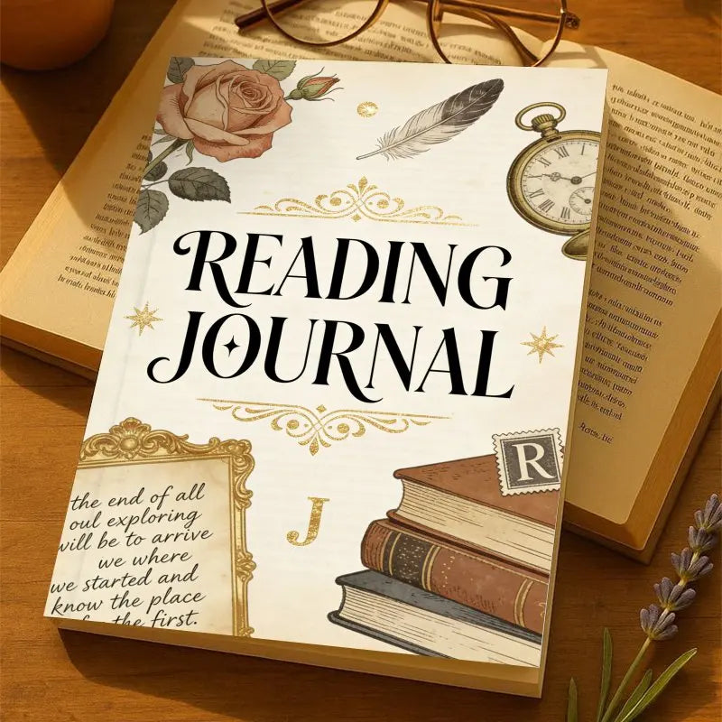 A5 Reading Journal, Daily Book Planner (170 Pages), 52 Book Review Templates, Quote Journal - Perfect Gift for Book Lovers