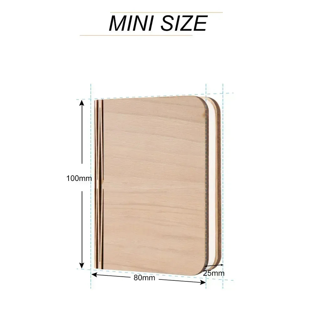 LED Wooden Book Lamp Creative 3D Book Light Folding LED Night Light USB Recharge Decor Bedroom Table Lamp for Kid Brithday Gifts